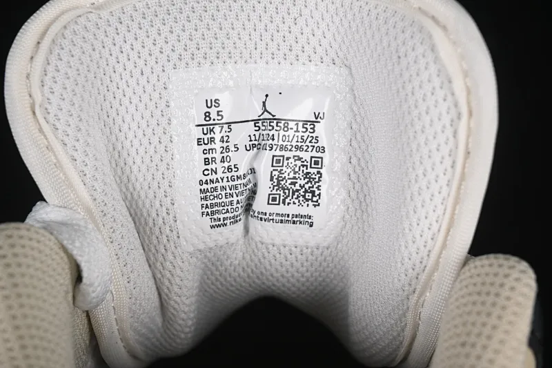 All categories Air Jordan Jordan series basketball shoes Air Jordan 1 Low G version pure original Air Jordan 1 Low AJ1 Joe 1 cream white low-top cultural casual sneakers 553558-153